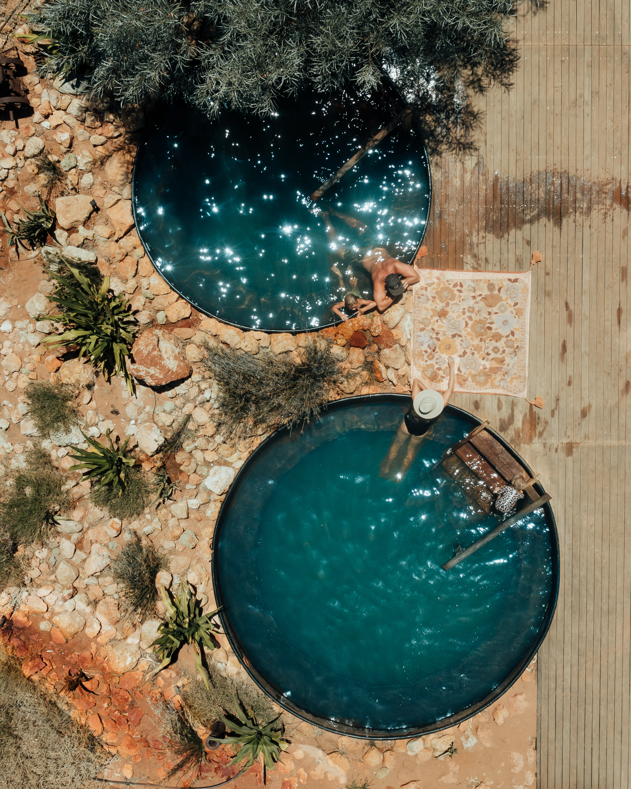 Wooramel River Retreat Artesian Bath Riley travels